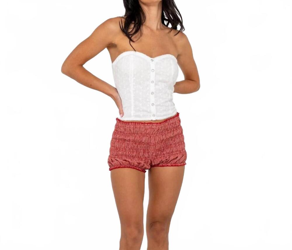 NEW RUSTY mandy button up top in white